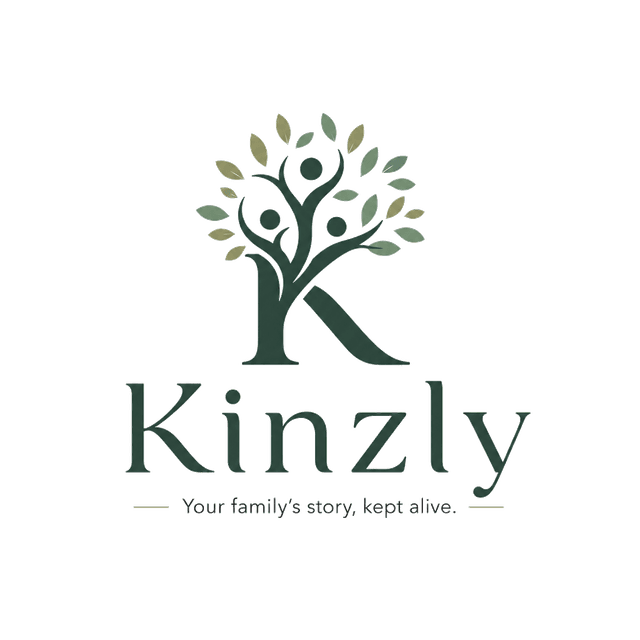 Kinzly — Your family's story, kept alive.